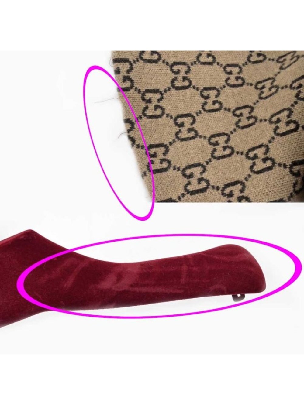 Gucci Cape GG Pattern Beige Dark Brown S Size Apparel - Picture 9 of 10